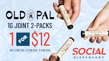 Social Dispensary - Bridgeton Old Pal 1G Joint 2-Packs – Just $12!