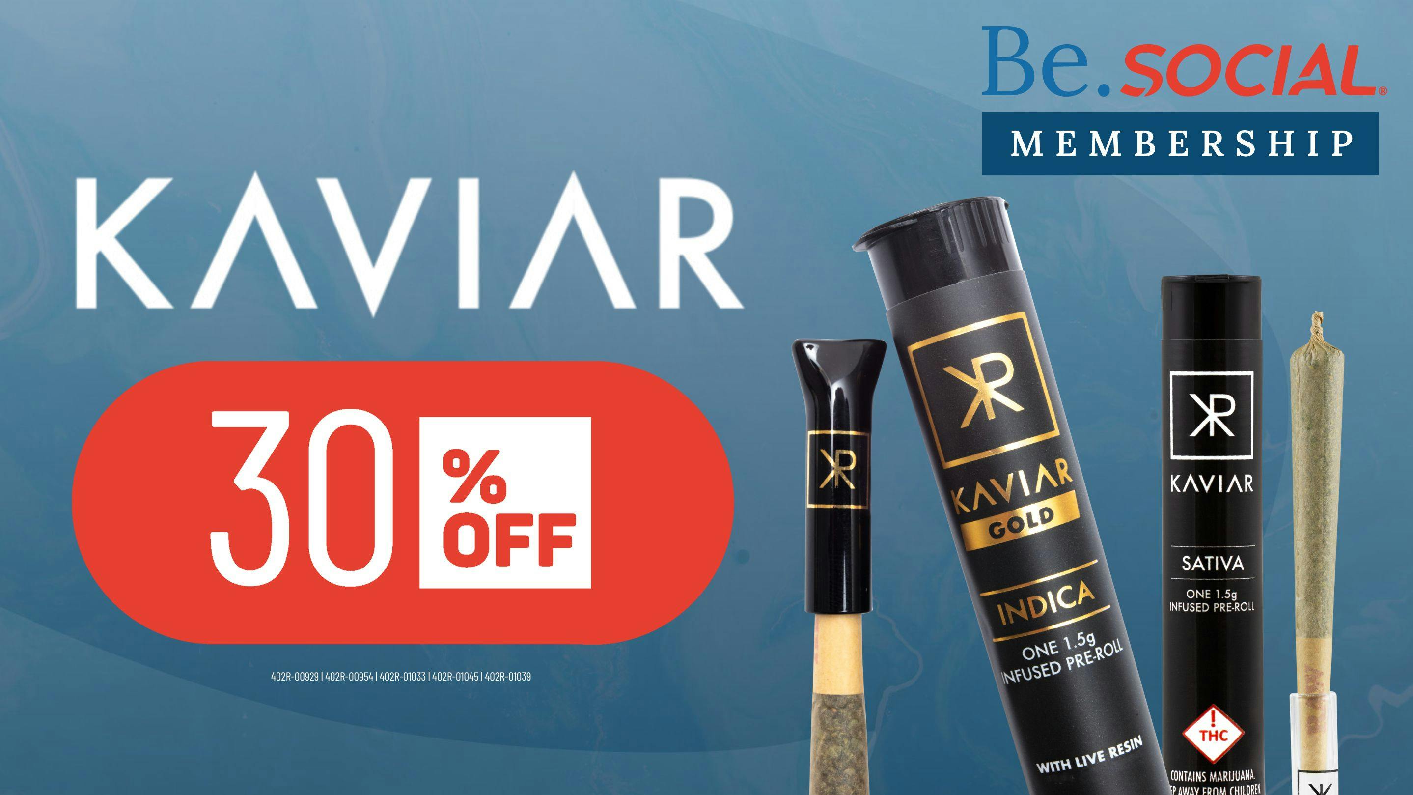 Social Cannabis - Chambers 30% Off Kaviar Products!