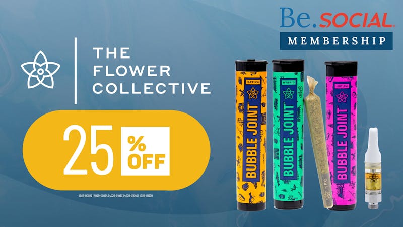 Social Cannabis Dispensary Reunion 25% Off Flower Collective