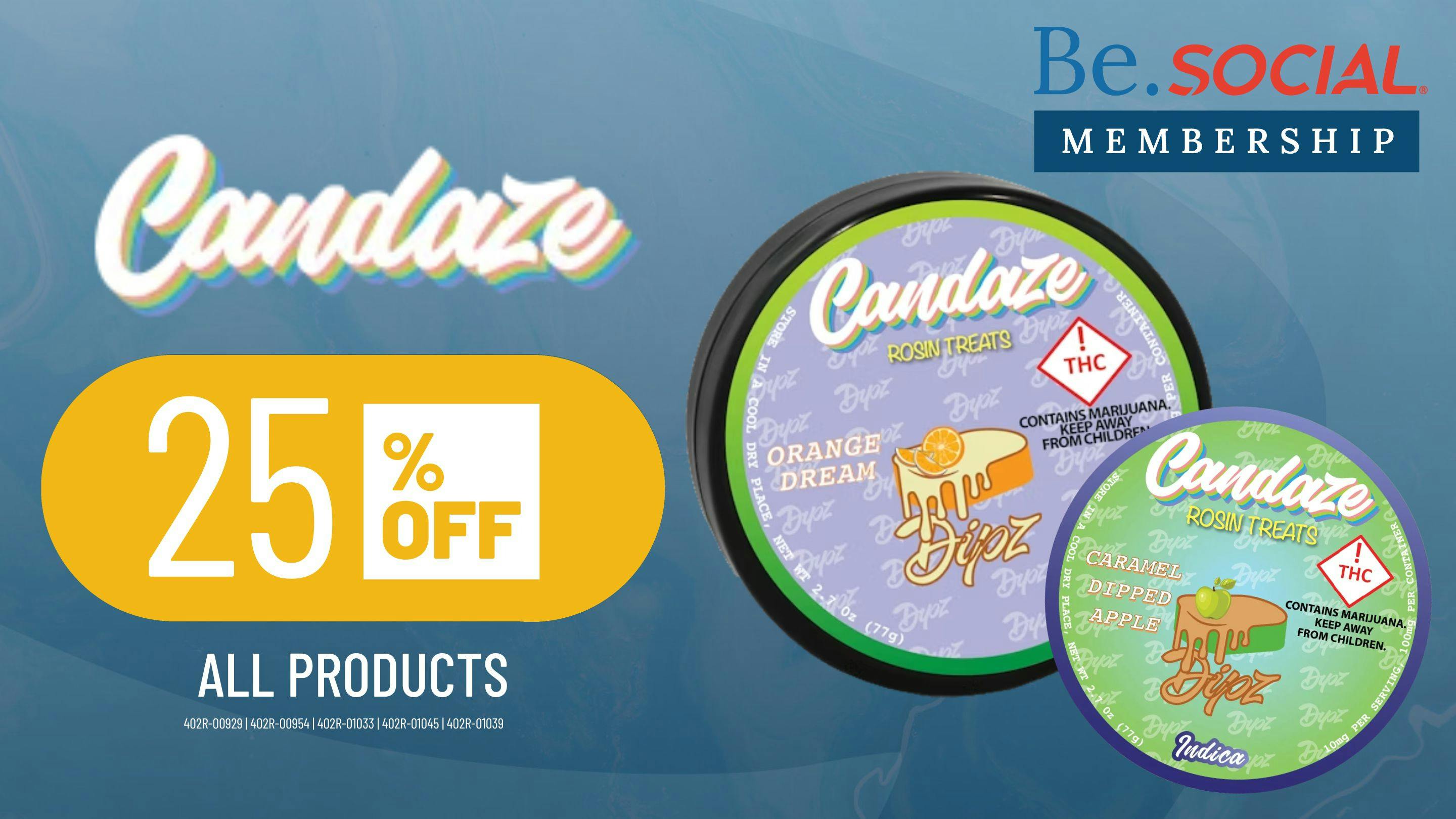 Social Cannabis - Golden 25% Off Candaze
