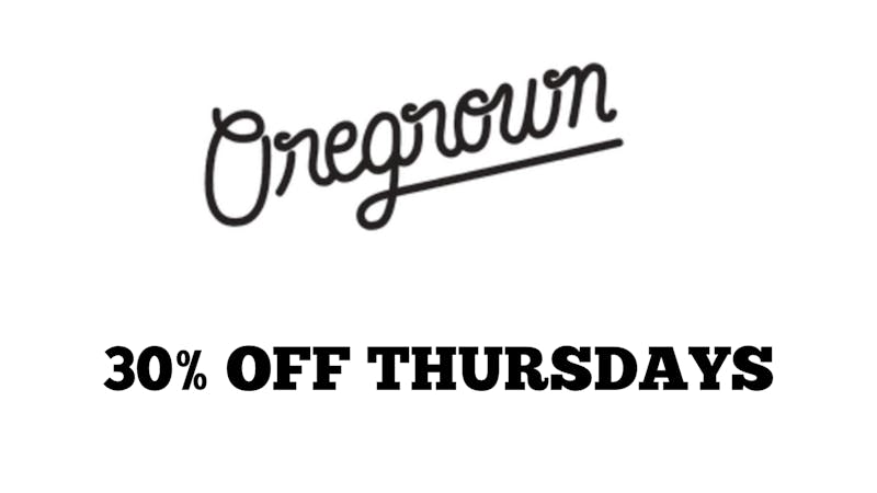 Kingston Cannabis Co 30% OFF Oregrown