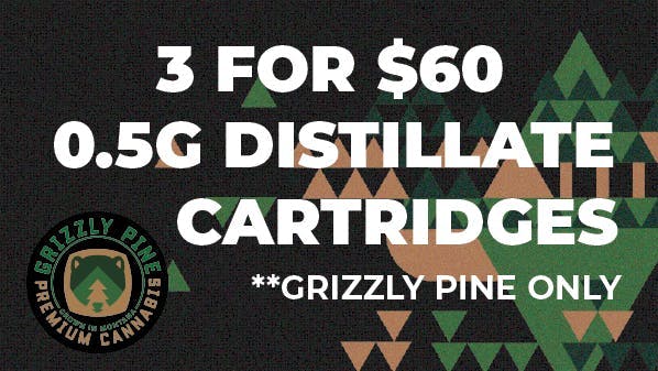 Grizzly Pine - Kalispell 3 For $60 Grizzly Pine Carts