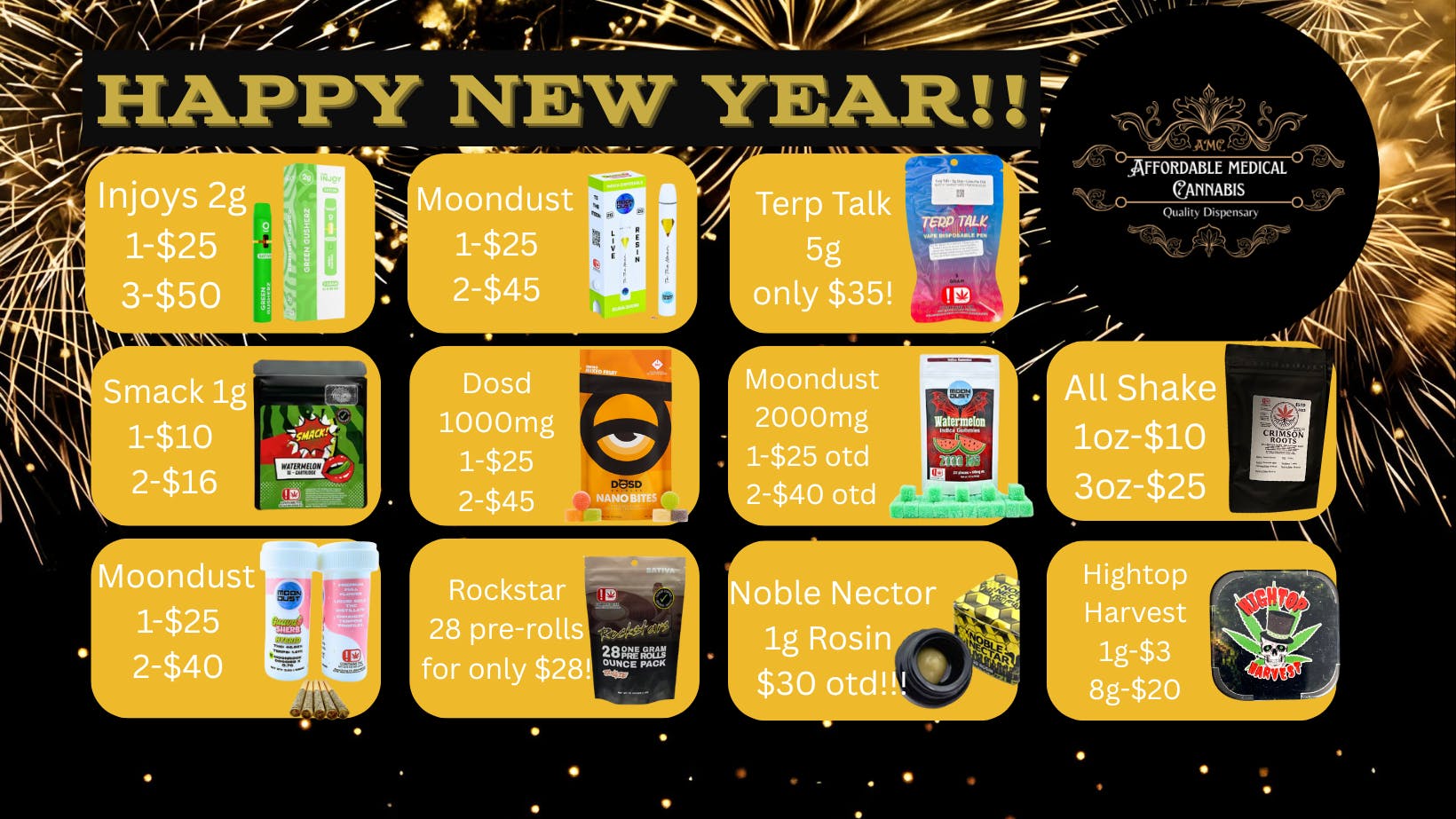 Affordable Medical Cannabis - Claremore New Year, New Deals!!🎆🎆