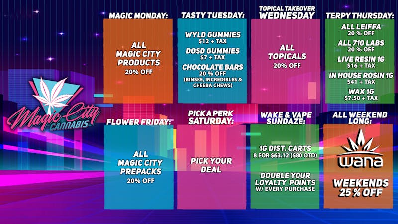 Magic City Cannabis - Colorado 🎃October Daily Deals👻✨