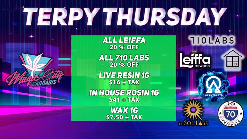 Magic City Cannabis - Colorado TERPY THURSDAY 🍋💨😮‍💨