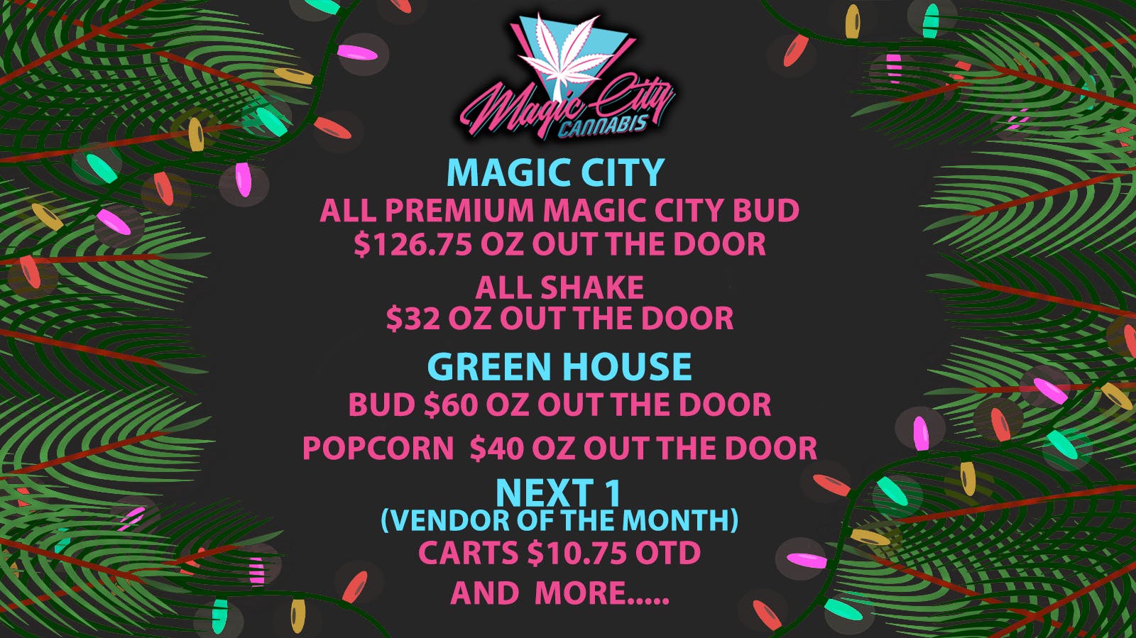 Magic City Cannabis - Colorado ✨December Perks ✨