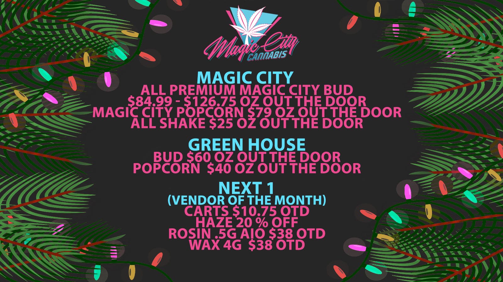Magic City Cannabis - Colorado ✨December Perks ✨