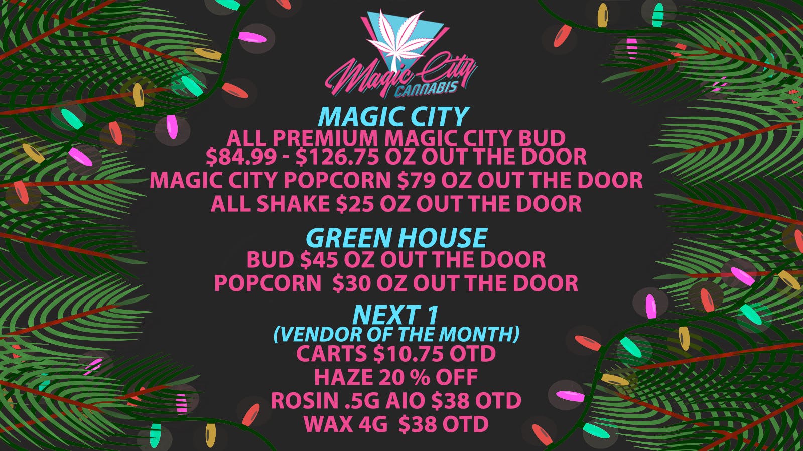 Magic City Cannabis - Colorado ✨December Perks ✨