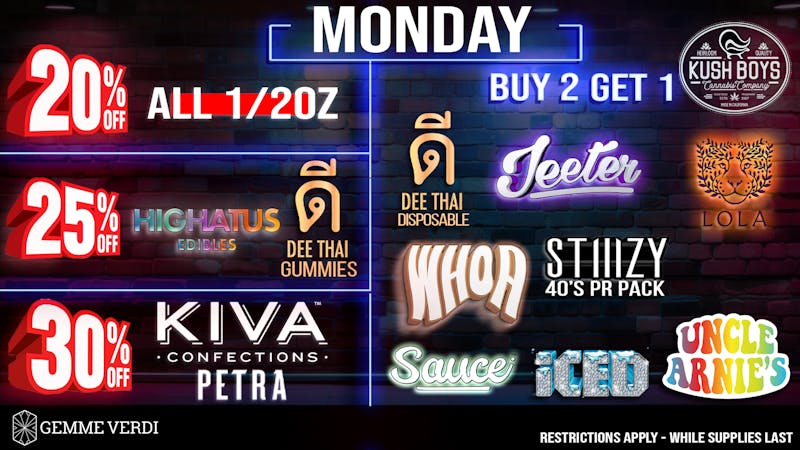 Gemme Verdi Monday Deals 🍃