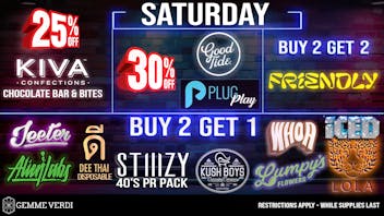 Gemme Verdi Doobie Saturday Deals! 🎁