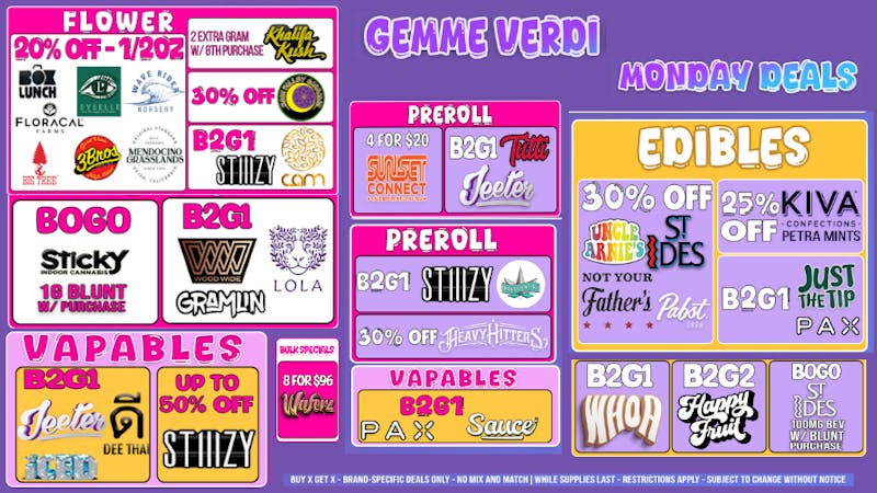 Gemme Verdi Monday Deals 🍃