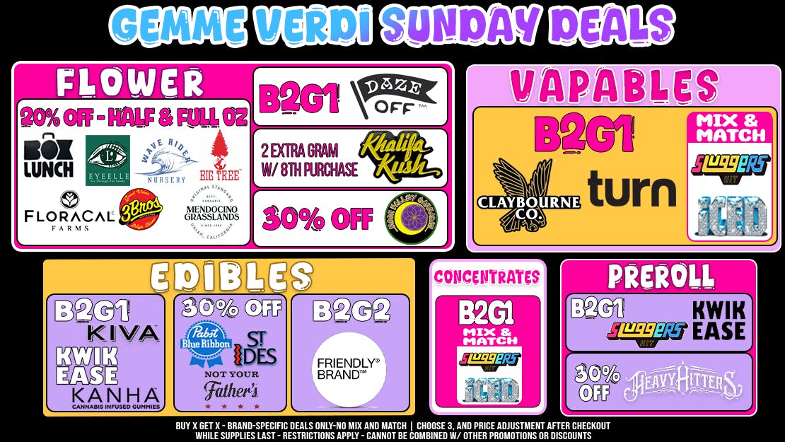 Gemme Verdi Sunday Deals--Start the Week Right! 🌿