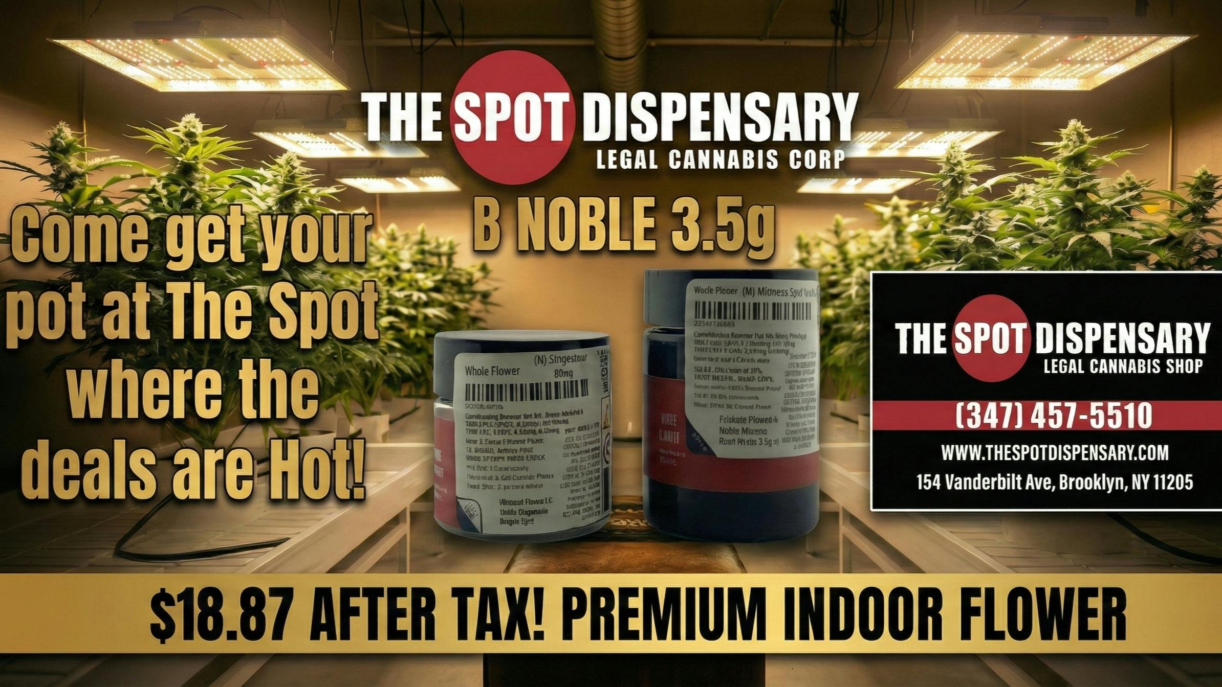 The Spot Dispensary 🔥 $18.87 Premium 1/8ths – Tax Included! 🔥