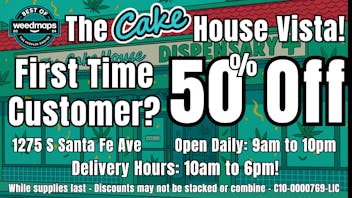 The Cake House - Vista TCH Vista 50% Off 1st time customers!