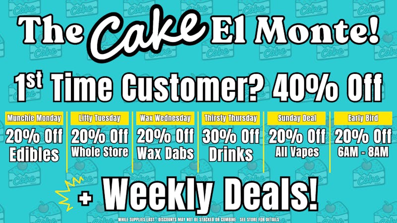 The Cake House - El Monte *NOW OPEN* TCH El Monte 1st time customer deal!