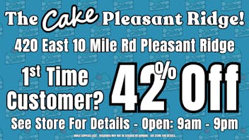 The Cake House - Pleasant Ridge TCH Pleasant Pleasant Ridge 1st time customer deal