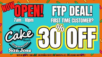 The Cake House - San Jose *Now Open* TCH San Jose 1st time customer deal!