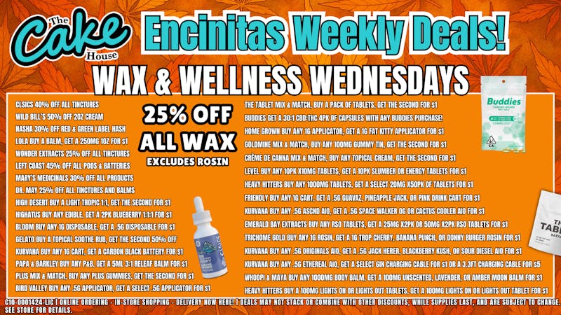 The Cake House - Encinitas Wellness & Wax Wednesdays!