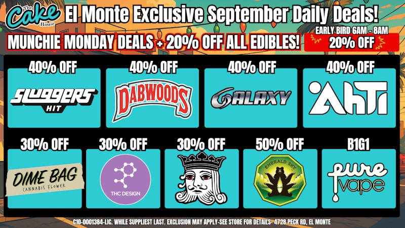 The Cake House - El Monte *NOW OPEN* TCH El Monte Monday Deals!