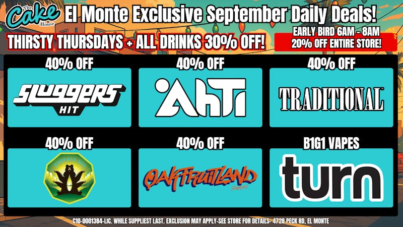 The Cake House - El Monte *NOW OPEN* TCH El Monte Thursday Deal!