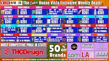 The Cake House - Vista TCH Vista Weekly Deals!