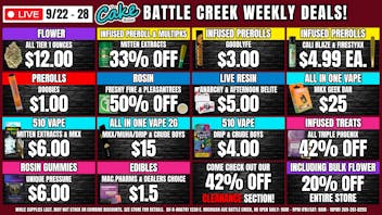 The Cake House - Battle Creek TCH BC New Weekly Deals: 9/22 - 28!
