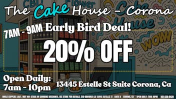 The Cake House - Corona TCH Corona Early bird deal!