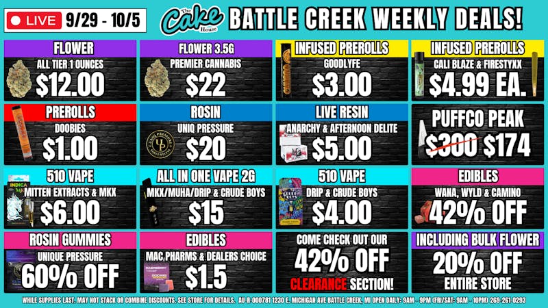 The Cake House - Battle Creek TCH Battle Creek Weekly Deals!