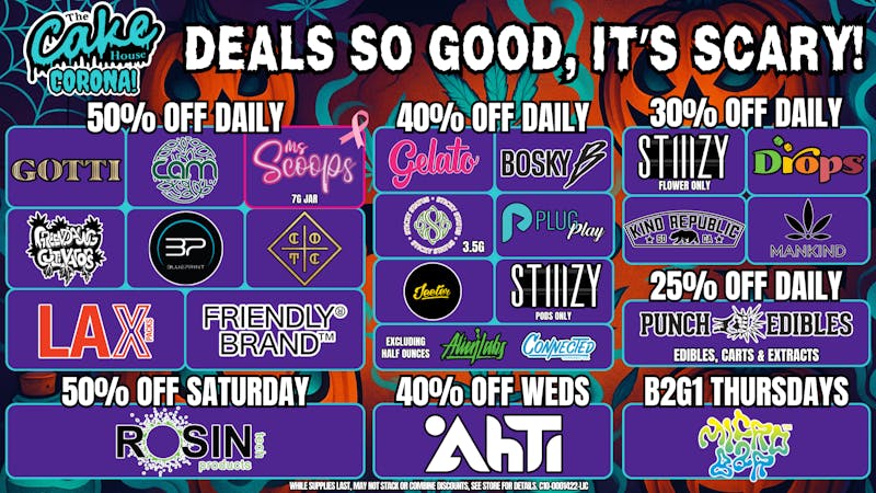 The Cake House - Corona October Spooky Sale + 1st time customers 40% off!