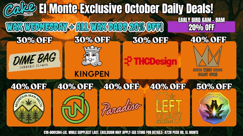 The Cake House - El Monte *NOW OPEN* TCH El Monte Wednesday Deal!