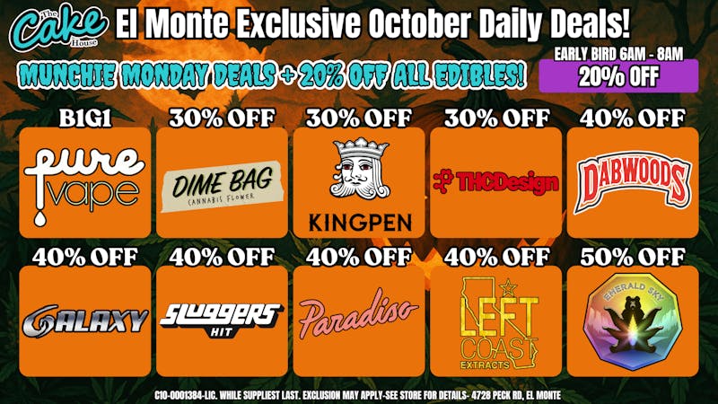 The Cake House - El Monte *NOW OPEN* TCH El Monte Monday Deals!