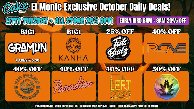The Cake House - El Monte *NOW OPEN* TCH El Monte Tuesday Deal!