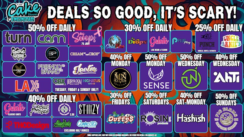 The Cake House - Carlsbad TCH Encinitas October Deals!