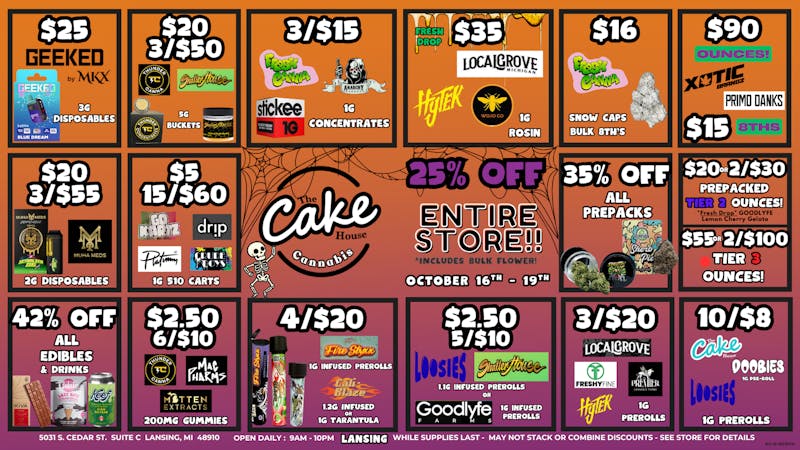 The Cake House - Lansing Lansing exclusive Weekly Deals!