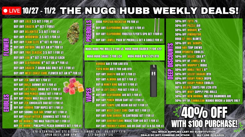 The Nugg Hubb The Nugg Hubb Deals + 42% Off 1st time customers!