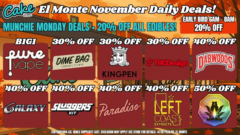 The Cake House - El Monte *NOW OPEN* TCH El Monte Monday Deals!