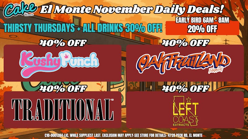 The Cake House - El Monte *NOW OPEN* TCH El Monte Thursday Deal!