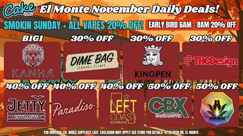 The Cake House - El Monte *NOW OPEN* TCH El Monte Sunday deal