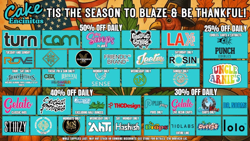 The Cake House - Encinitas TCH Encinitas November Deals!