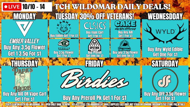 The Cake House - Wildomar TCH Wildomar Weekly Deals!