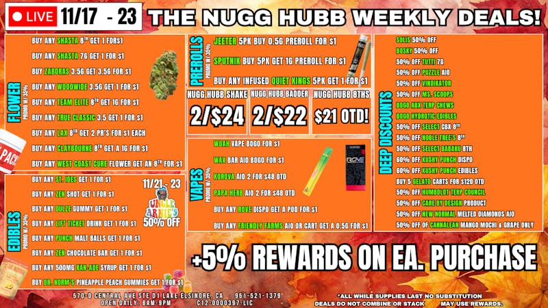 The Nugg Hubb The Nugg Hubb Deals + 42% Off 1st time customers!