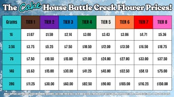 The Cake House - Battle Creek TCH BC Flower PRICES!