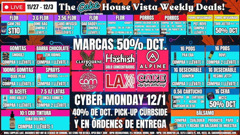 The Cake House - Vista ¡Ofertas semanales TCH Vista!