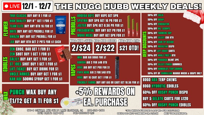 The Nugg Hubb The Nugg Hubb Weekly Deals!