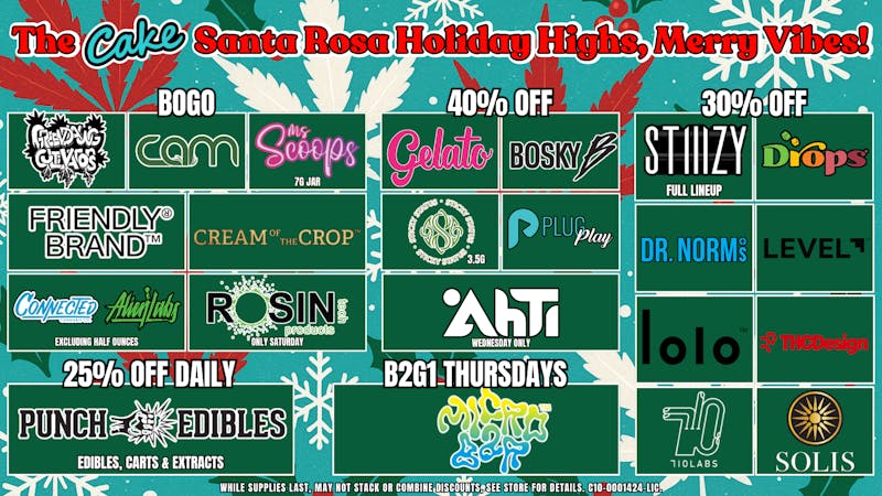 The Cake House - Santa Rosa TCH Santa Rosa December Deals!
