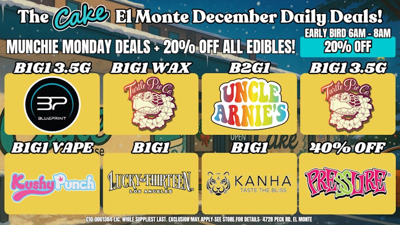 The Cake House - El Monte *NOW OPEN* TCH El Monte Monday Deals!