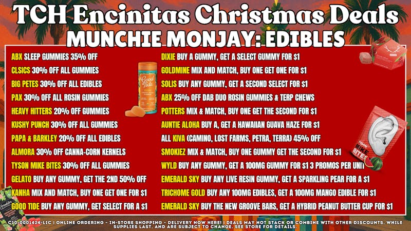 The Cake House - Encinitas MUNCHIE MONJAY: EDIBLES + 40% OFF FTP!