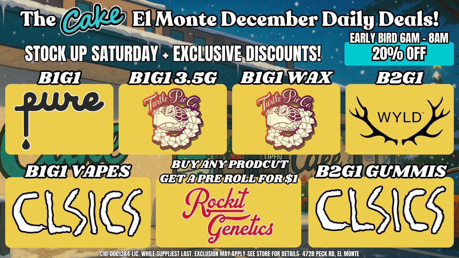 The Cake House - El Monte *NOW OPEN* TCH El Monte Saturday Deals!
