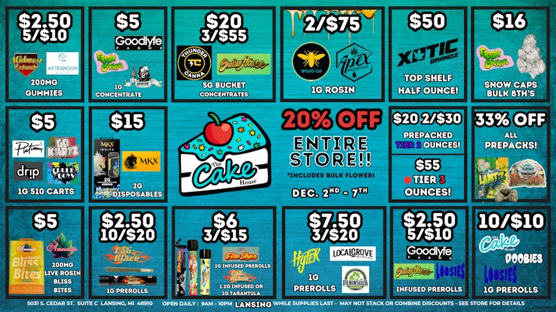 The Cake House - Lansing TCH Lansing Weekend Deals!