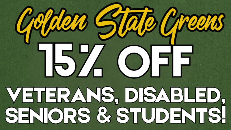 Golden State Greens Point Loma GSG Special Deal!